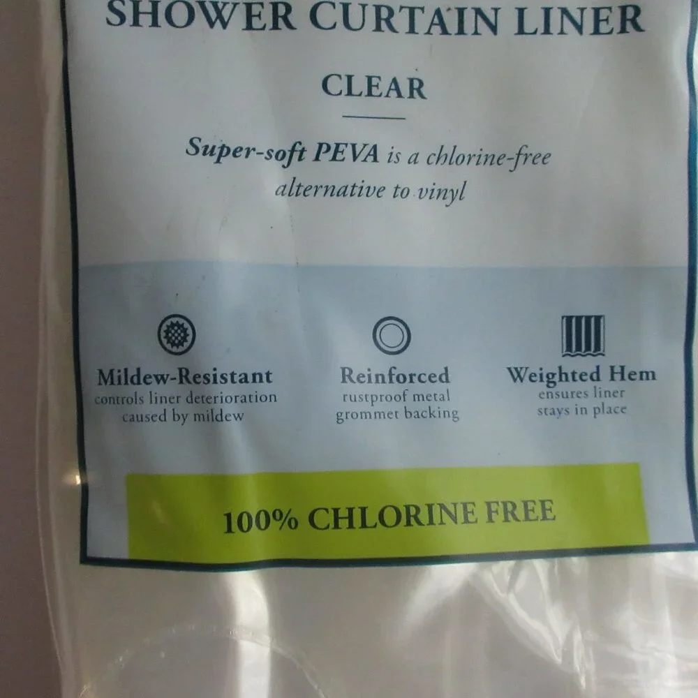 Clear Shower Curtain Liner PEVA 70''x72'' Mildew Resistant Odorless NEW Sealed